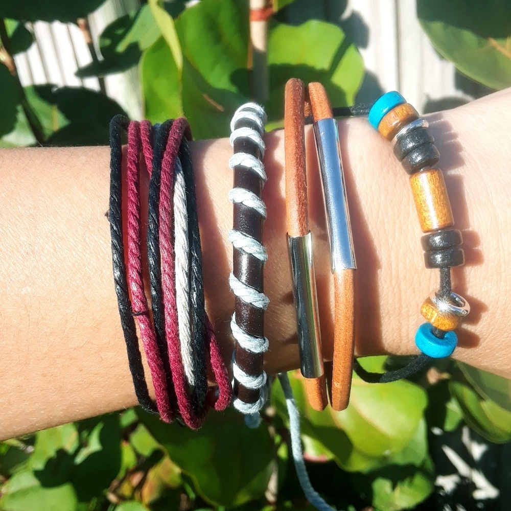 Stylish multi layer bracelet set